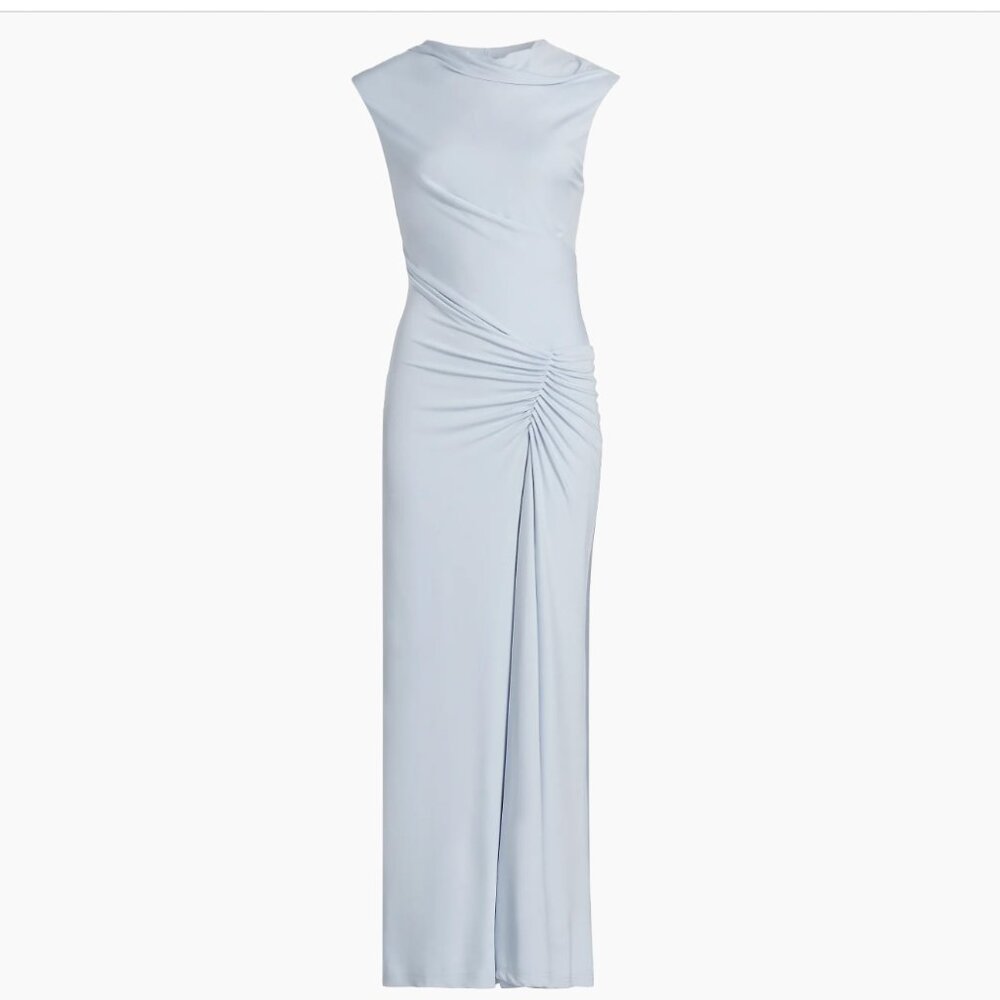 SIMKHAI Acacia Sleeveless Draped Midi-Dress